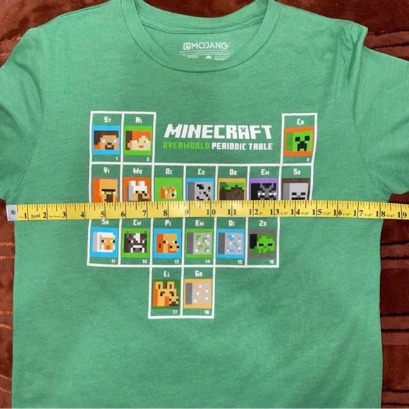 Lot of 3 EUC & VGUC Kids Tshirts: Shark Week, Minecraft Periodic Table, Canada - Picture 9 of 14